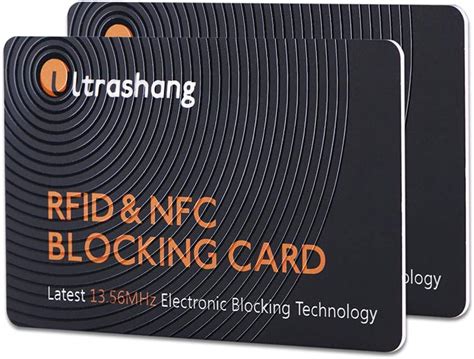 nfc shield card|Ultrashang 2Pcs RFID Blocking Card, Fuss.